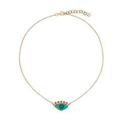 Evil eye necklace by Katerina Psoma